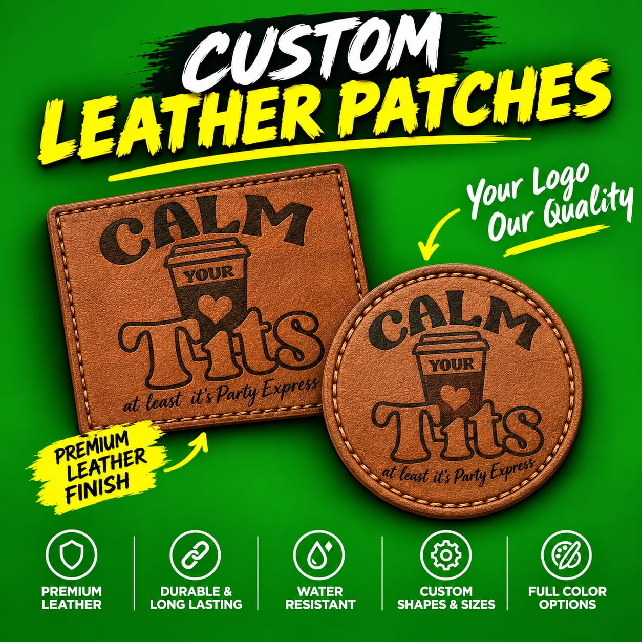 Custom leather patches