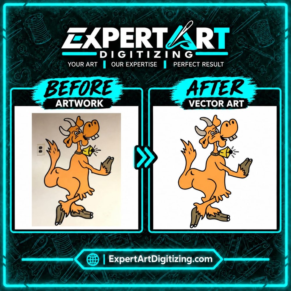 Cartoon character before and after line vector art